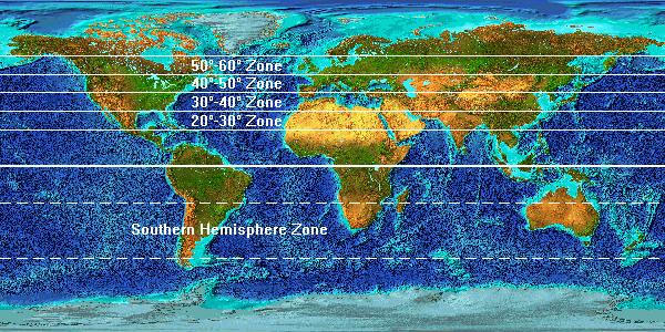 World Map Latitude