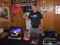 Tim Tully with Universe DVD at Texas Star Party 2003